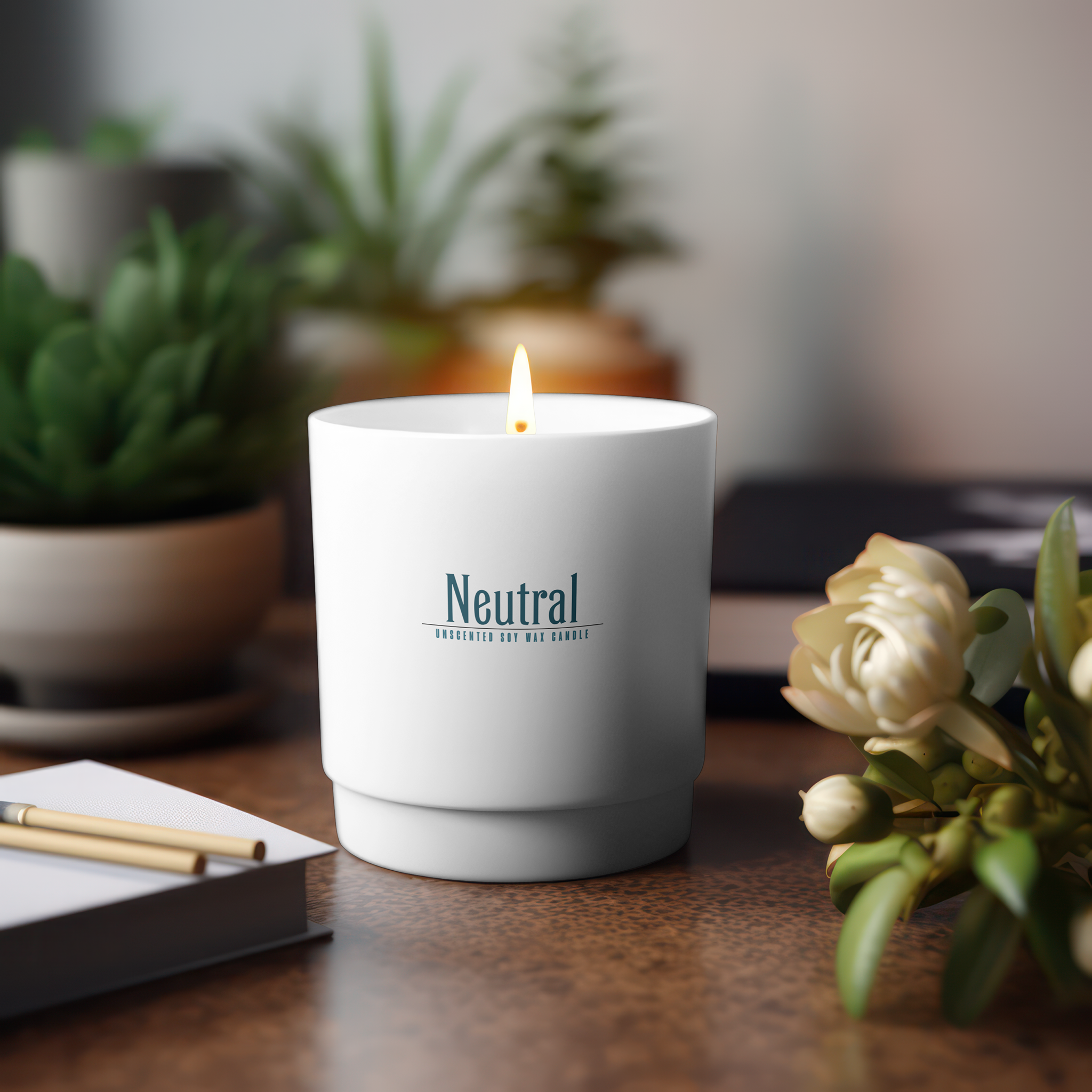 Fragrance Free Soy Wax Candles