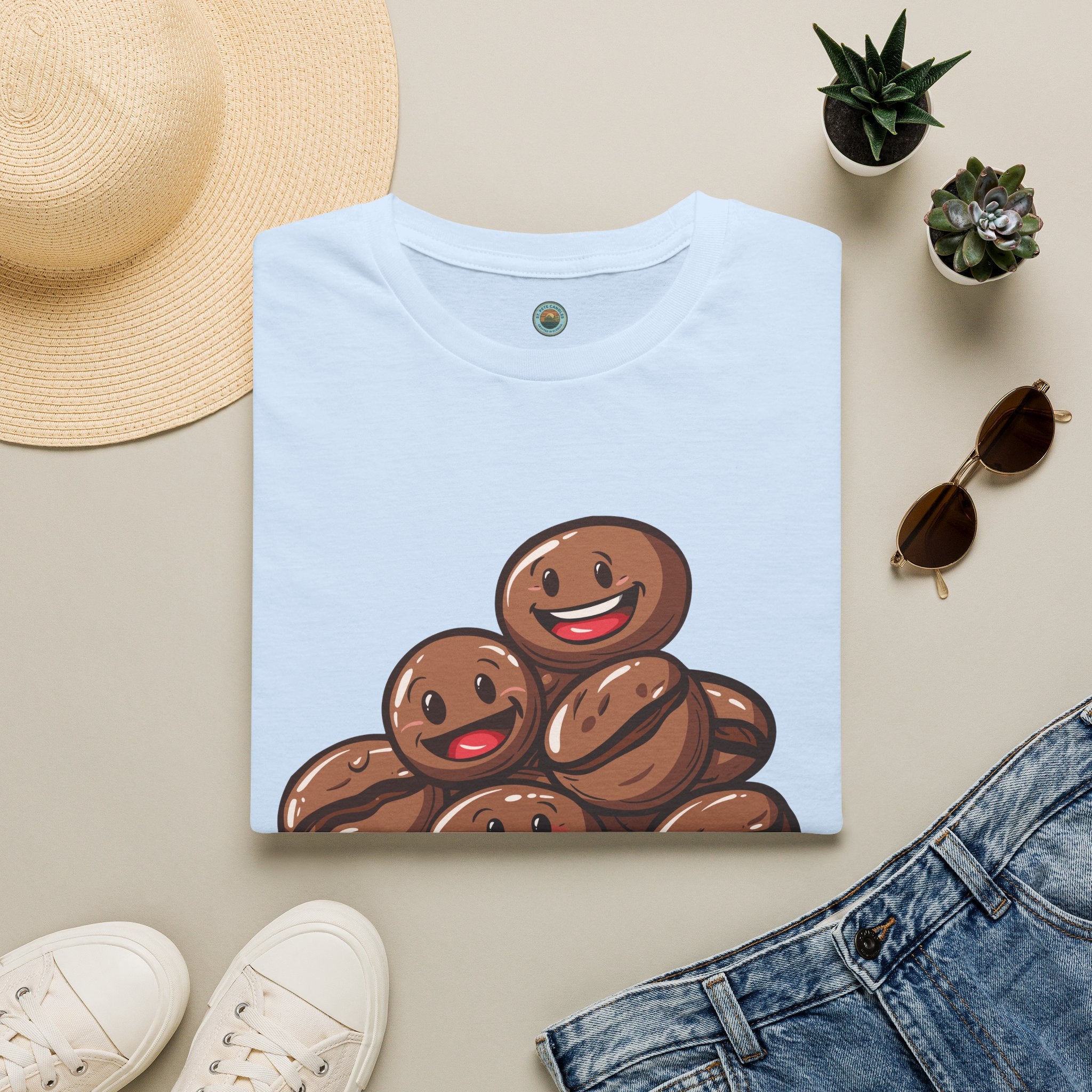 Smiling Coffee Beans T-Shirt