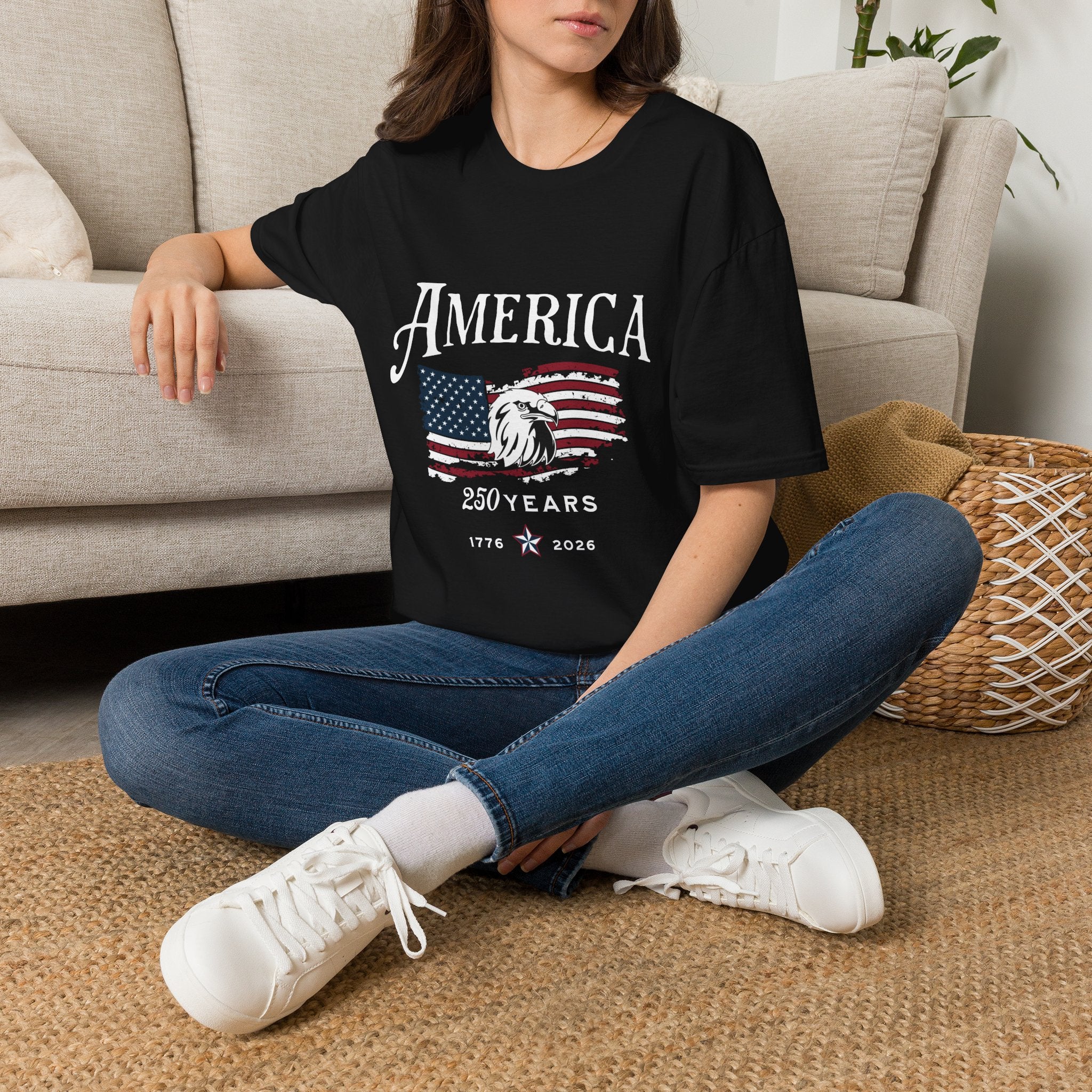USA 250th Anniversary America T-Shirt | Patriotic 250 Years 1776-2026