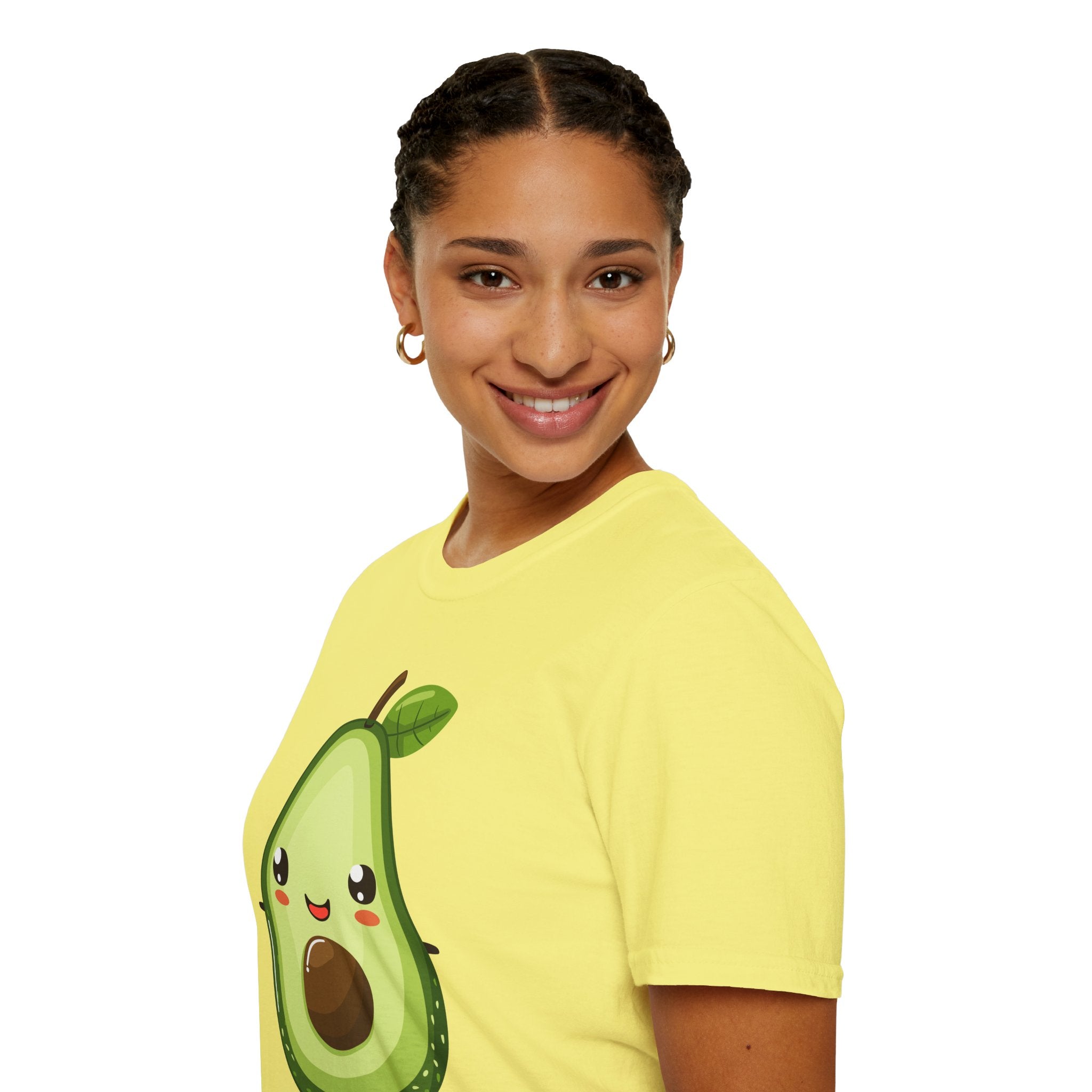 Kawaii Avocado Character T-Shirt
