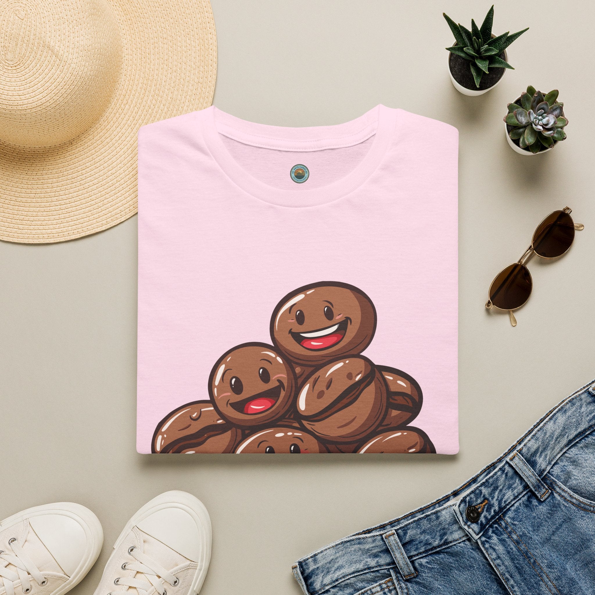 Smiling Coffee Beans T-Shirt