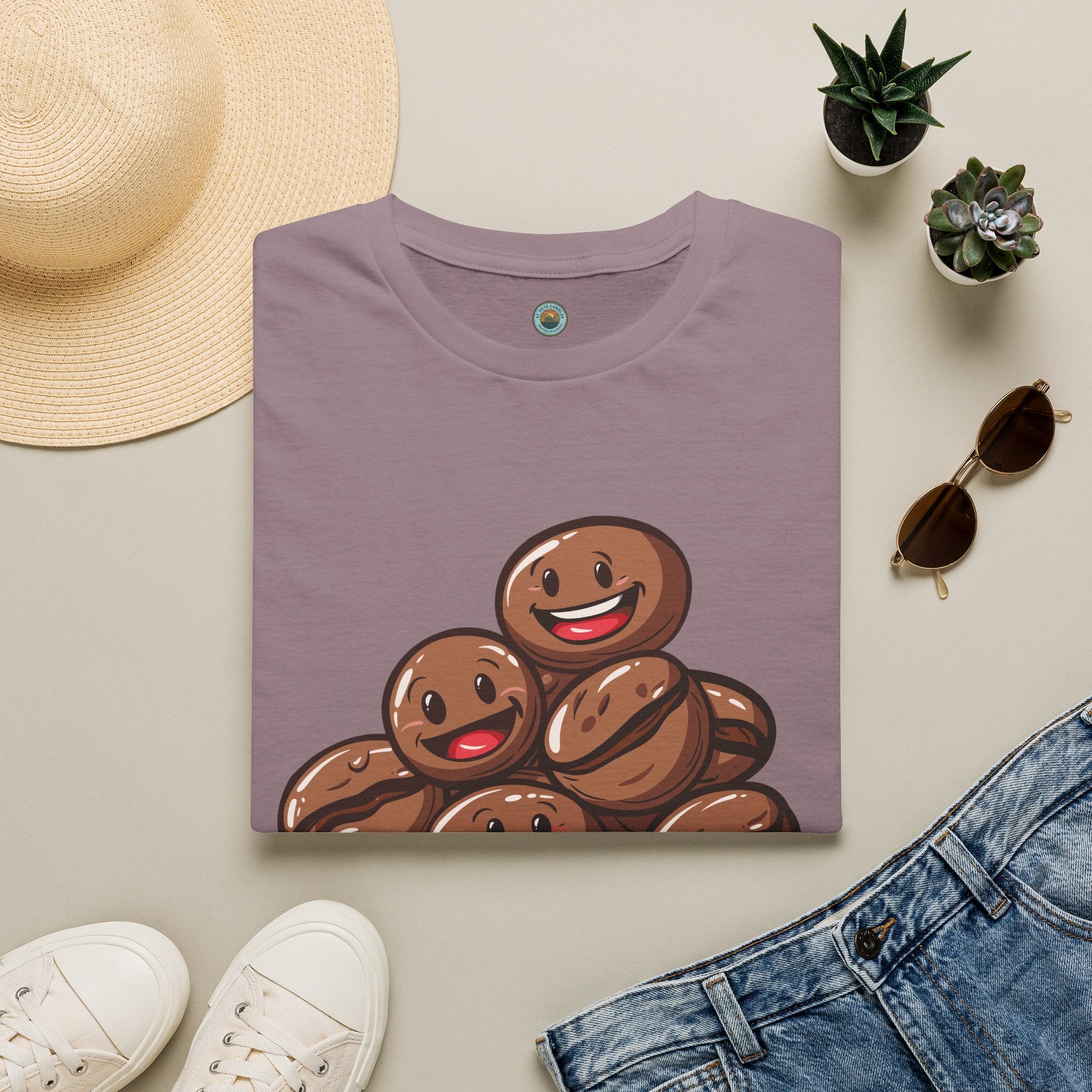 Smiling Coffee Beans T-Shirt