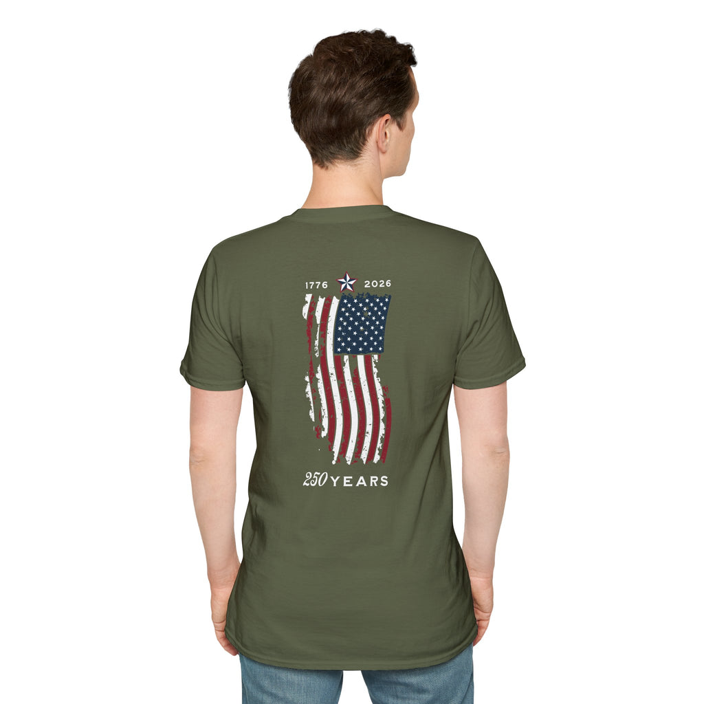 USA 250th Anniversary America T-Shirt | Patriotic 250 Years 1776-2026