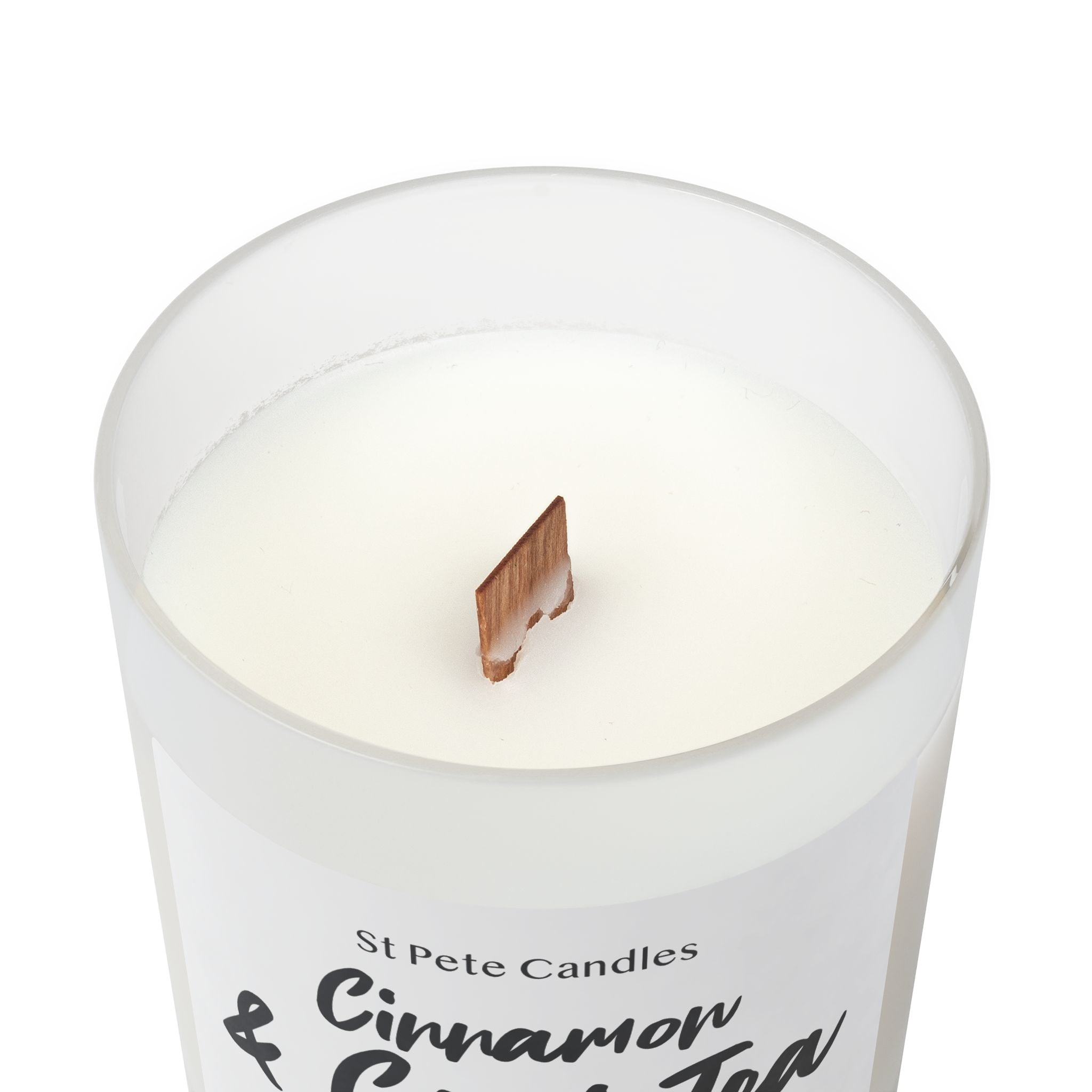 Cinnamon Chai Coconut Apricot Soy Candle, Hand Poured Clean Burning Wax, Coastal Scented Gift, 11oz