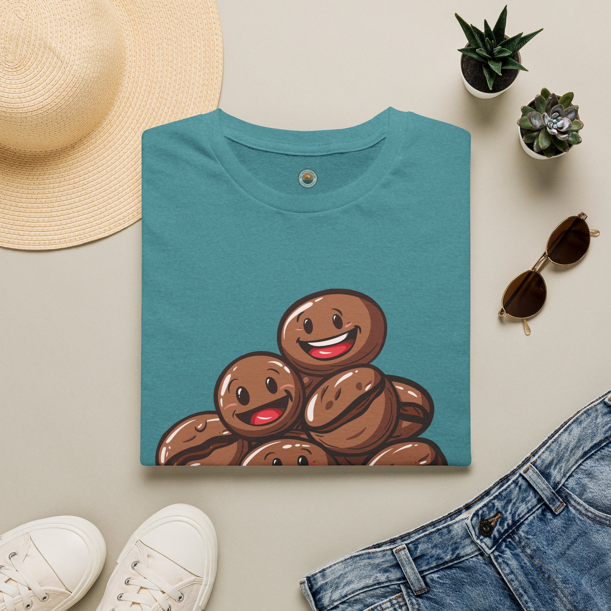 Smiling Coffee Beans T-Shirt