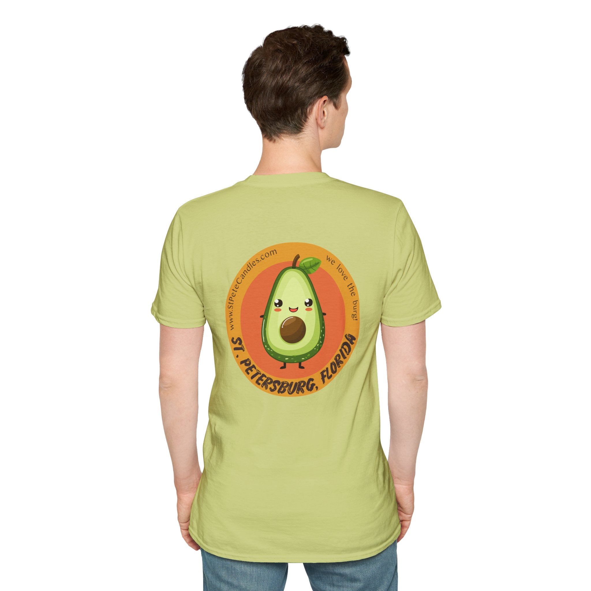 Kawaii Avocado Character T-Shirt