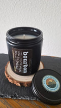 Bourbon with Wood Coaster, 8oz