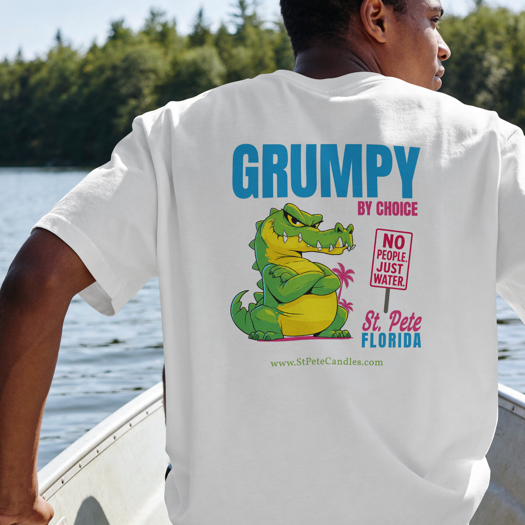 Grumpy Alligator St. Pete Florida T-Shirt | Sunshine Makes Me Salty