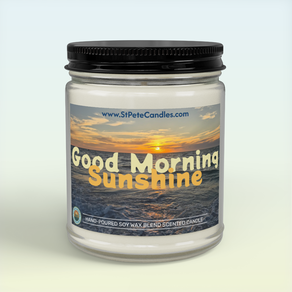 Sea Breeze Soy Candle, Coastal Scented Candle, Hand Poured Clean Burning Wax, Gift Idea, Good Morning Sunshine, 9oz