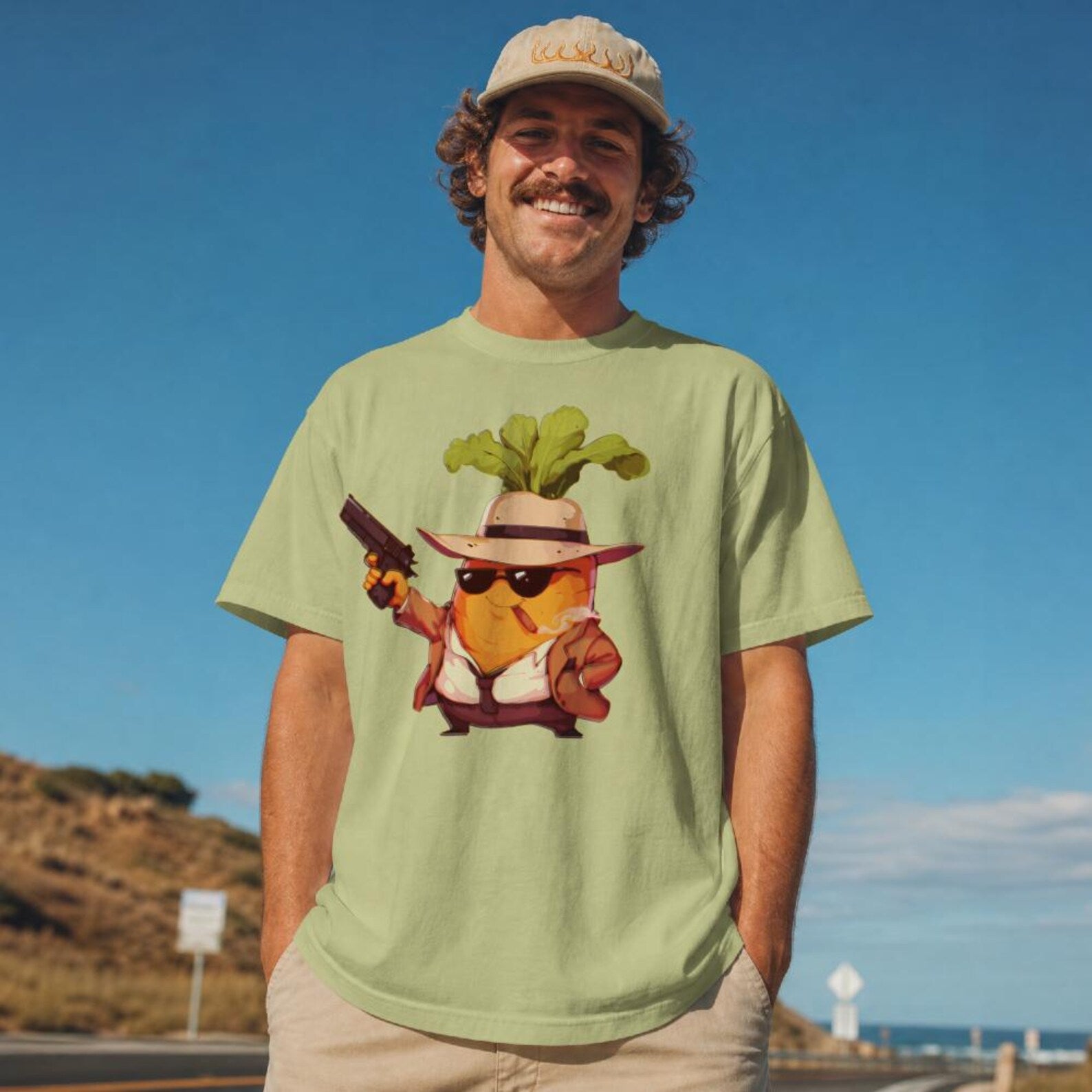 Cute Carrot Detective T-shirt