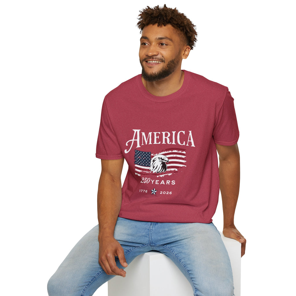 USA 250th Anniversary America T-Shirt | Patriotic 250 Years 1776-2026