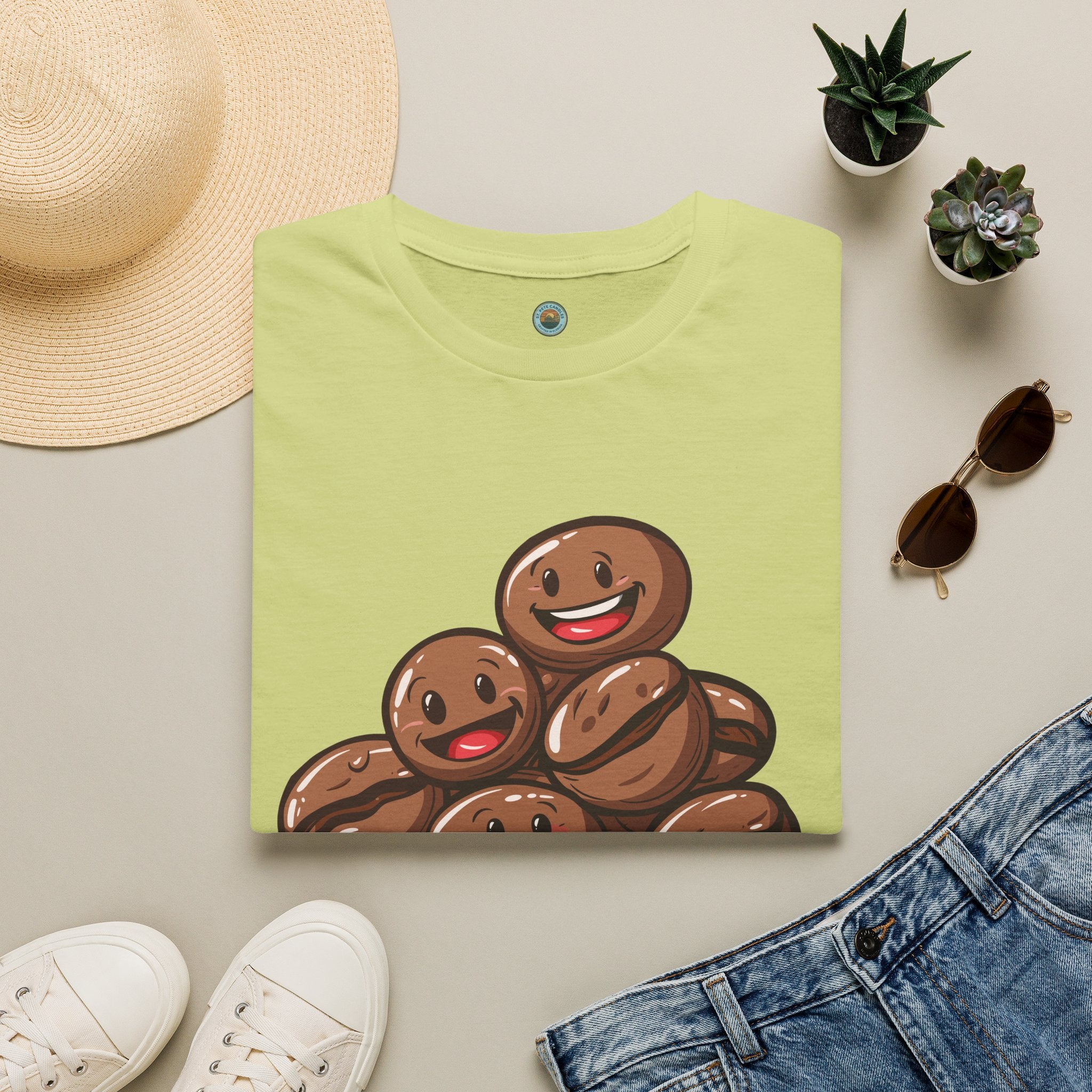 Smiling Coffee Beans T-Shirt