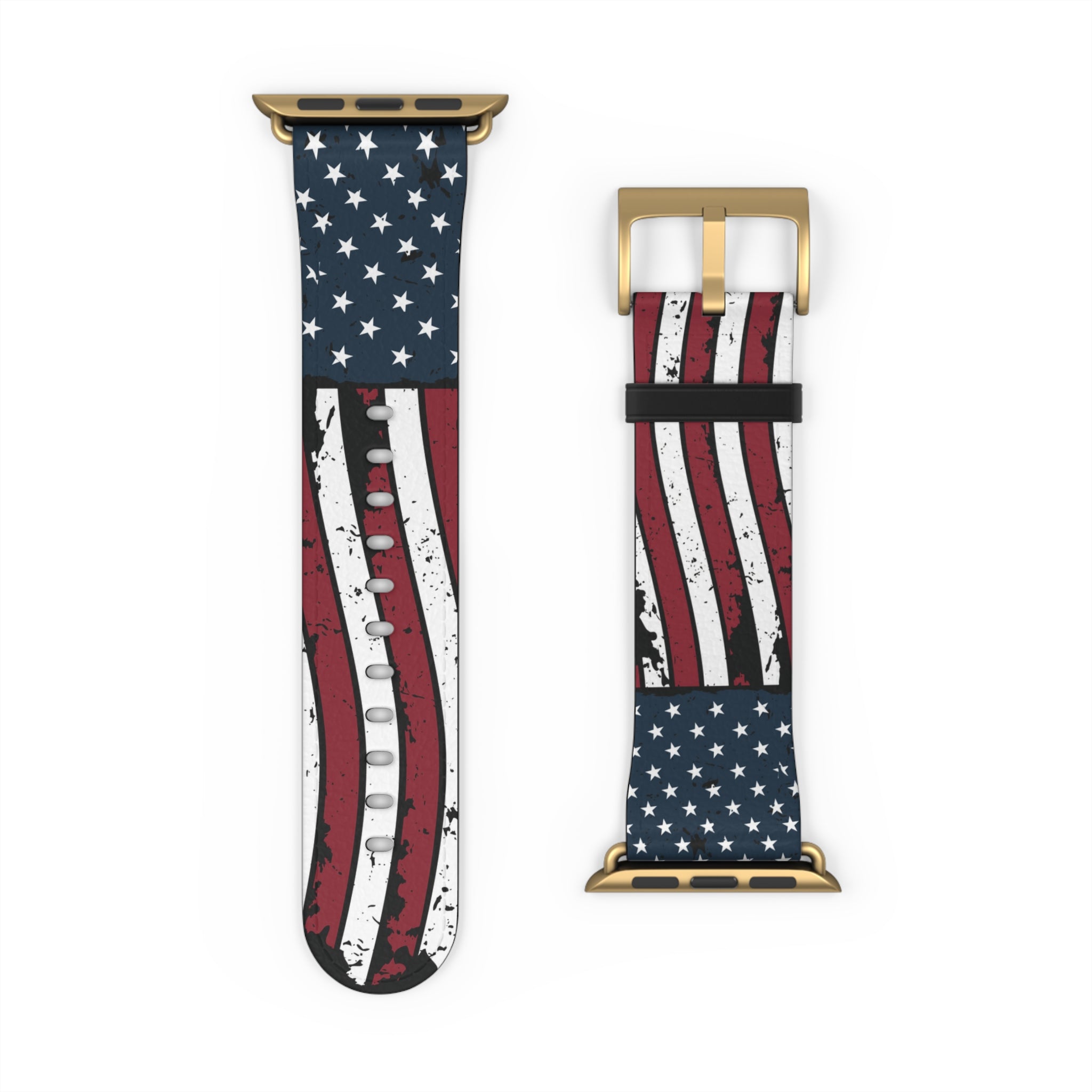 USA Distressed American Flag Watch Band for any Apple Watch Strap, Patriotic 250 Anniversary