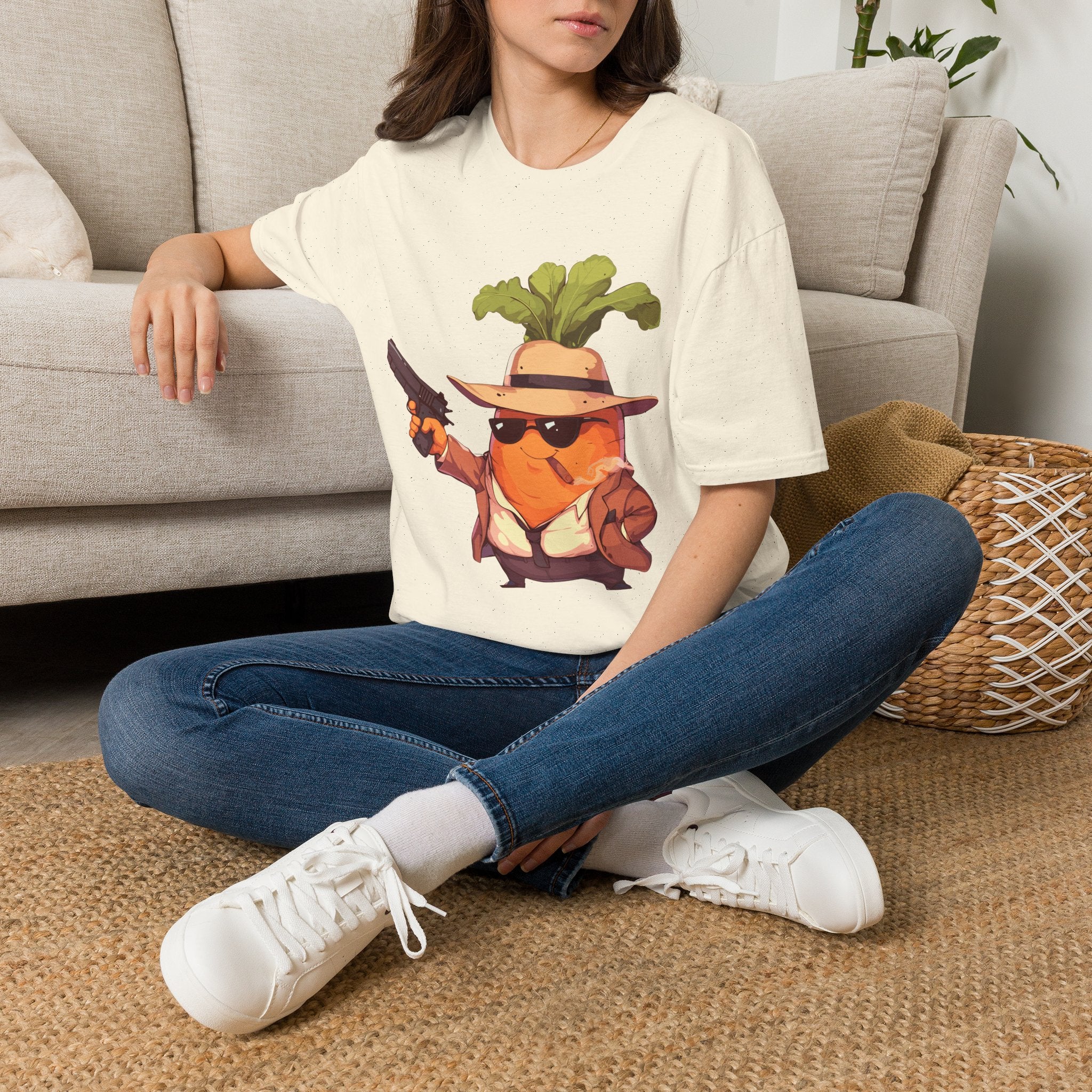 Cute Carrot Detective T-shirt