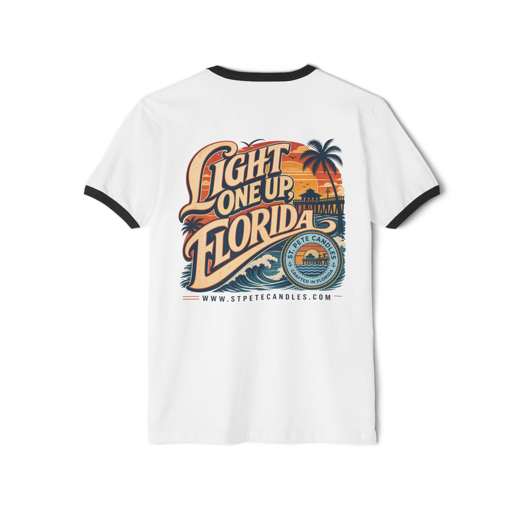 Vintage Florida Sunset T-Shirt, Wick Happens Ringer Tee