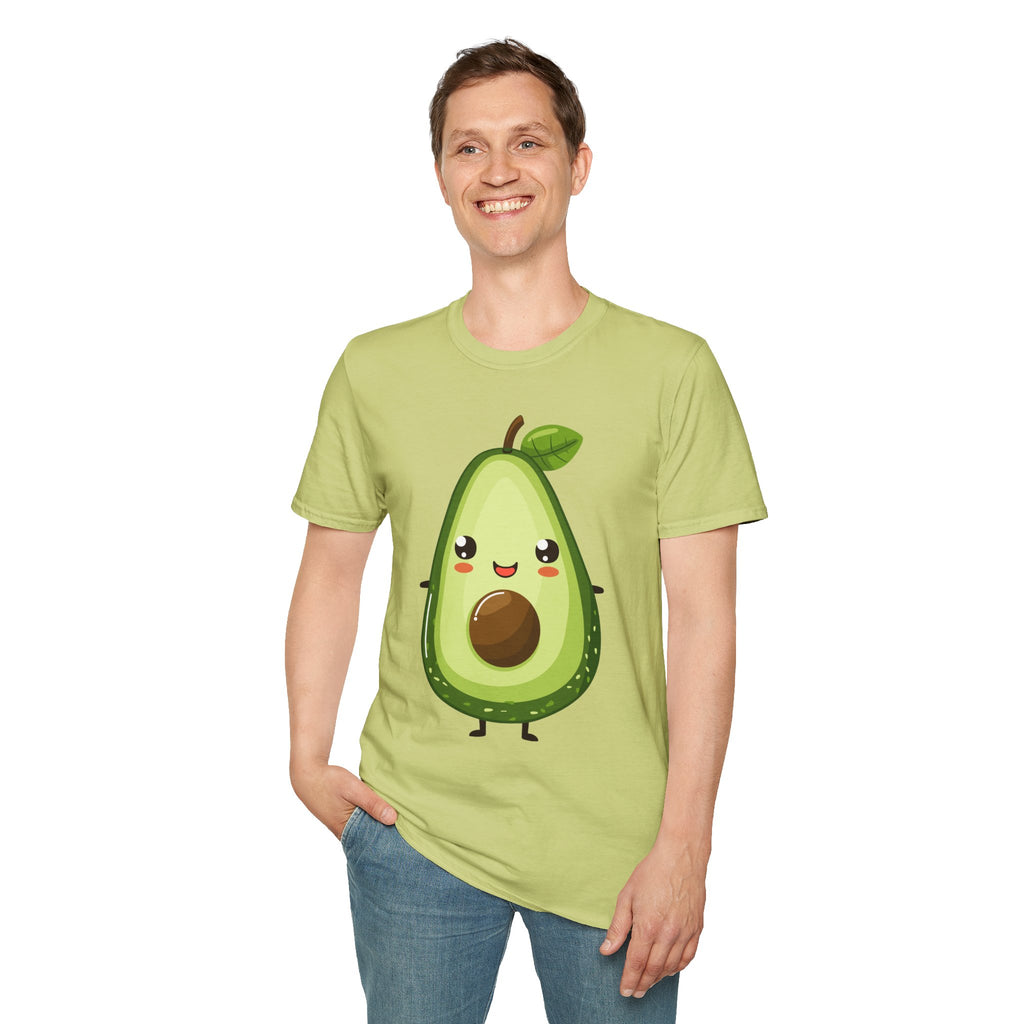 Kawaii Avocado Character T-Shirt