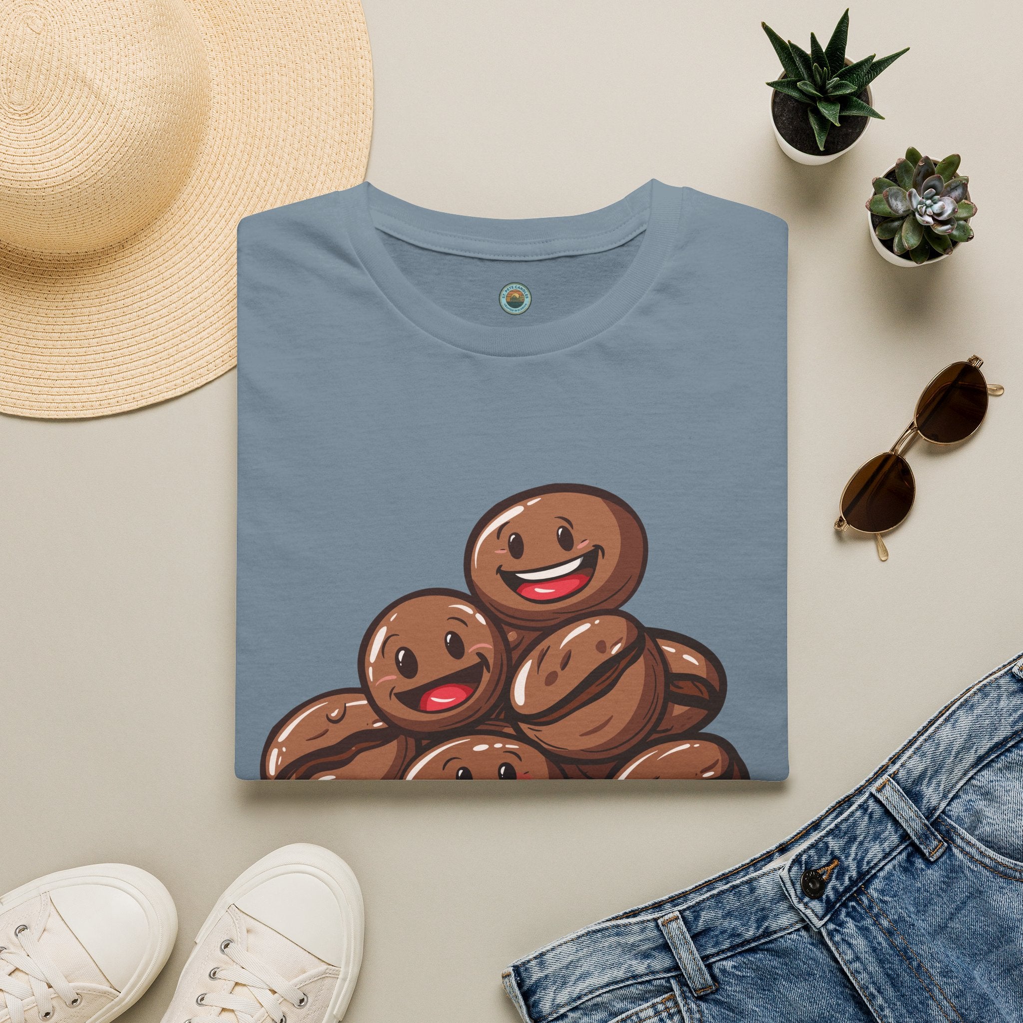 Smiling Coffee Beans T-Shirt