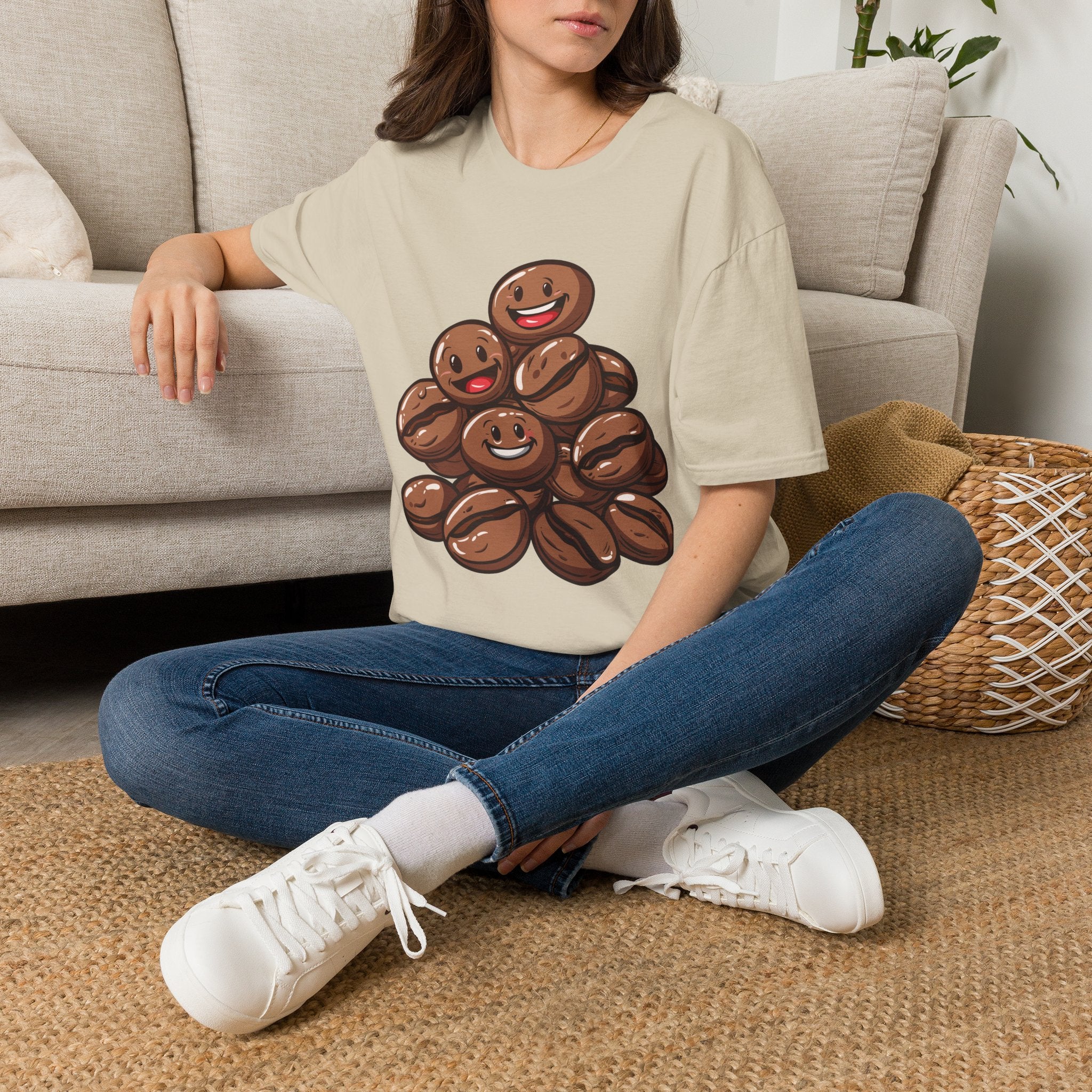 Smiling Coffee Beans T-Shirt
