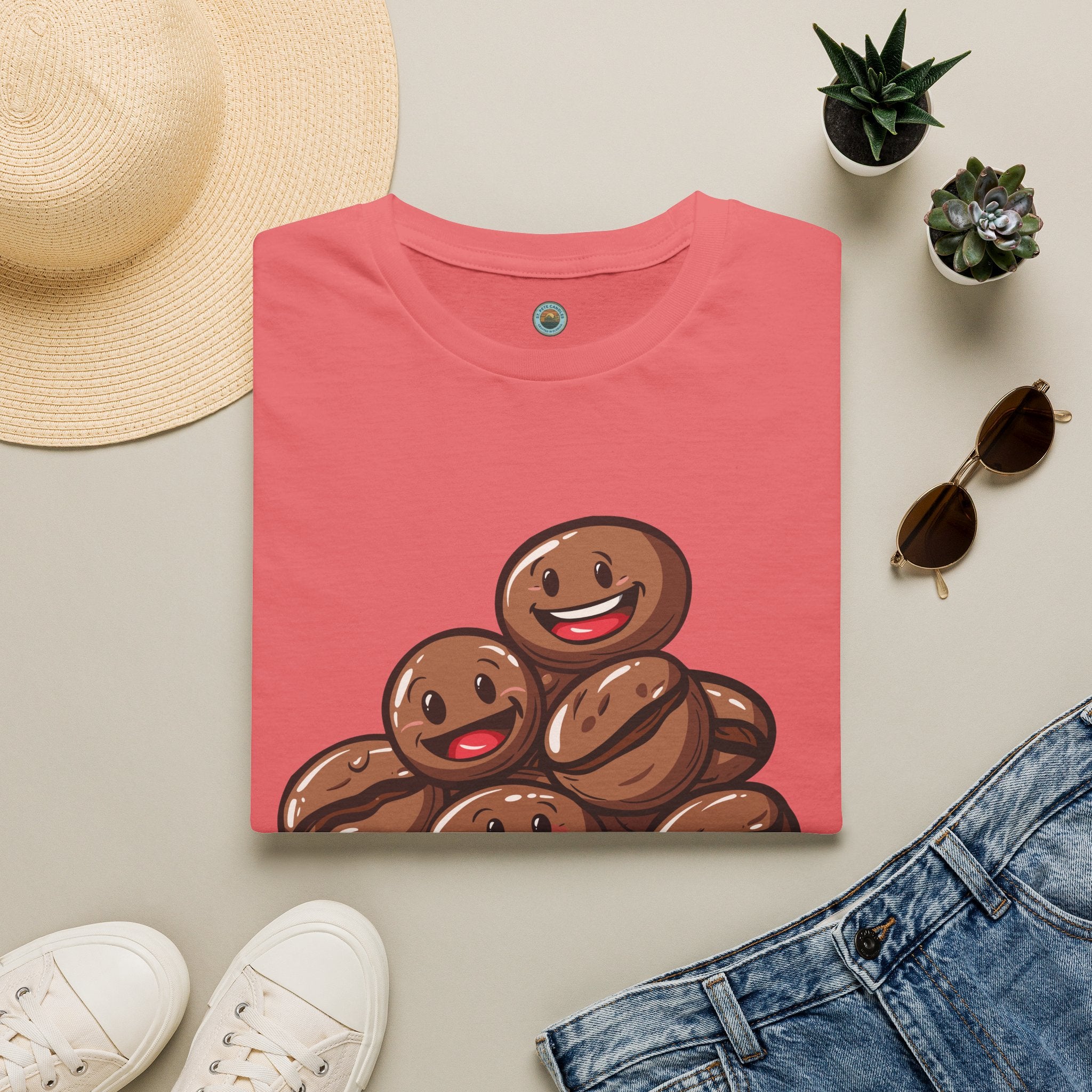 Smiling Coffee Beans T-Shirt