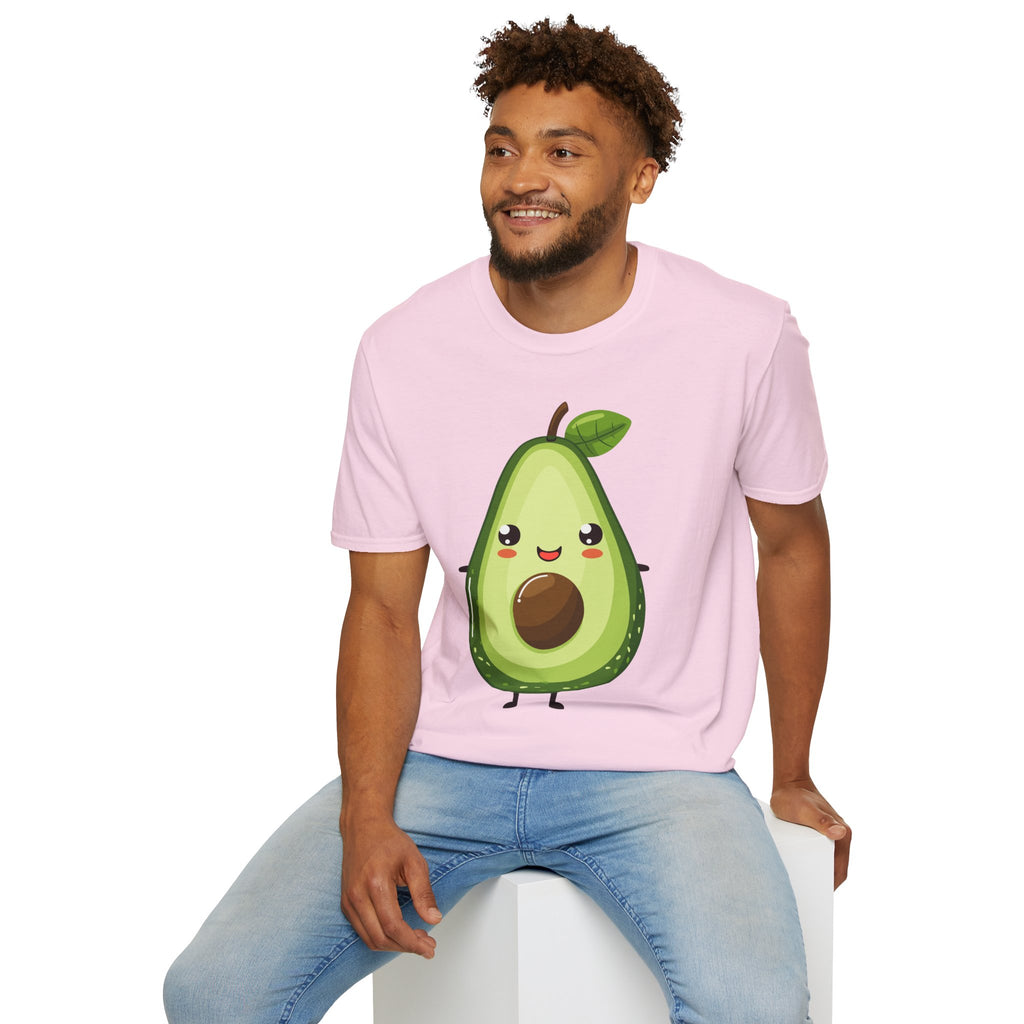 Kawaii Avocado Character T-Shirt