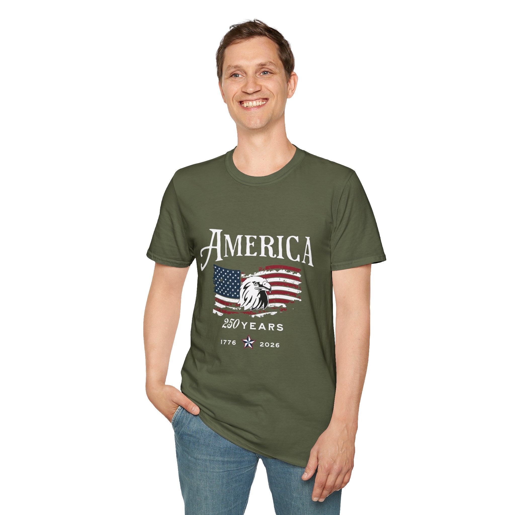 USA 250th Anniversary America T-Shirt | Patriotic 250 Years 1776-2026