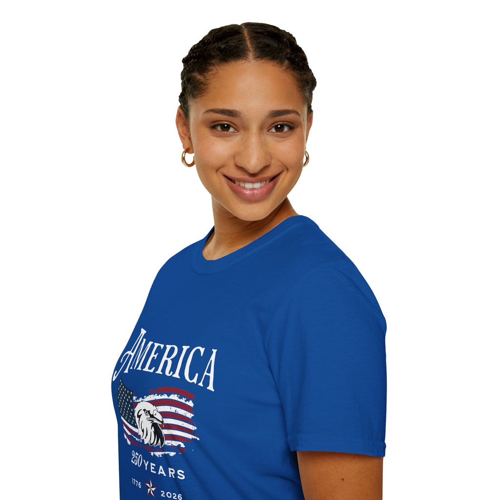 USA 250th Anniversary America T-Shirt | Patriotic 250 Years 1776-2026