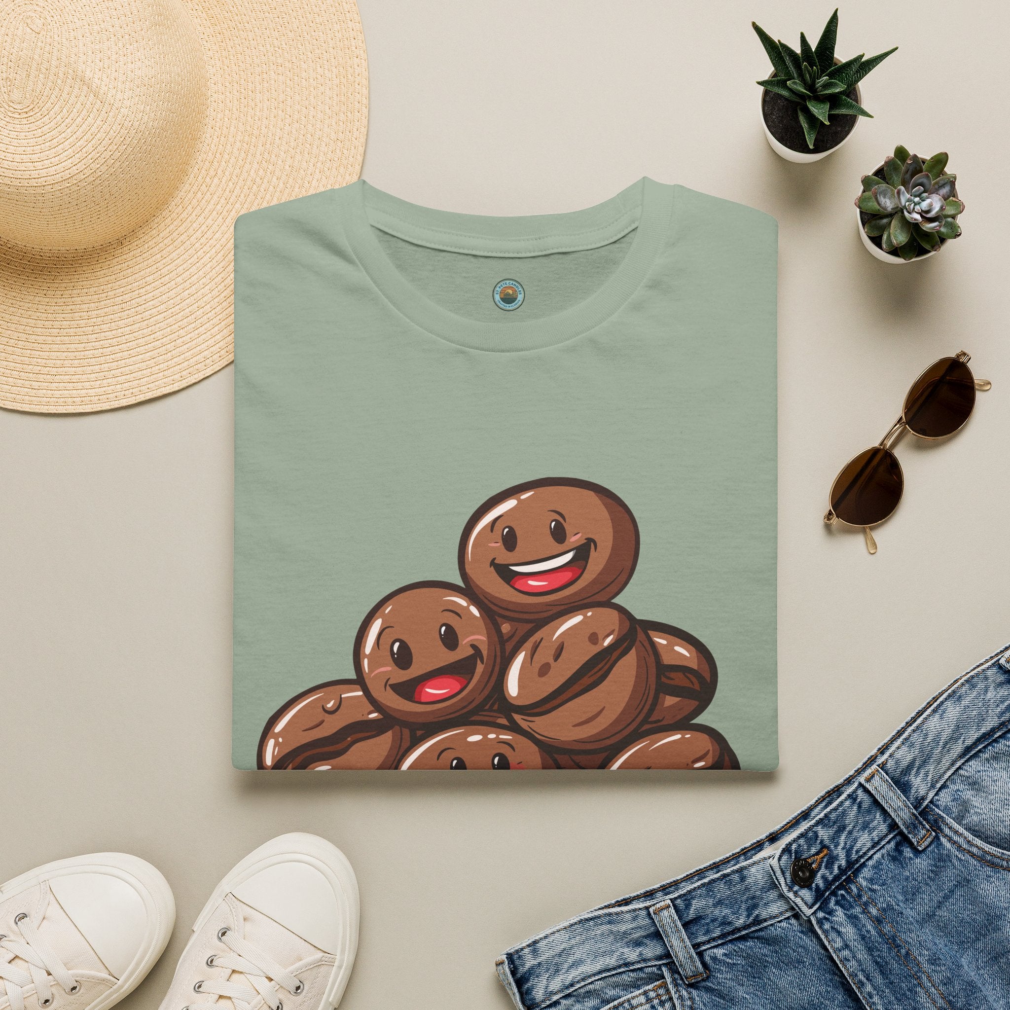 Smiling Coffee Beans T-Shirt