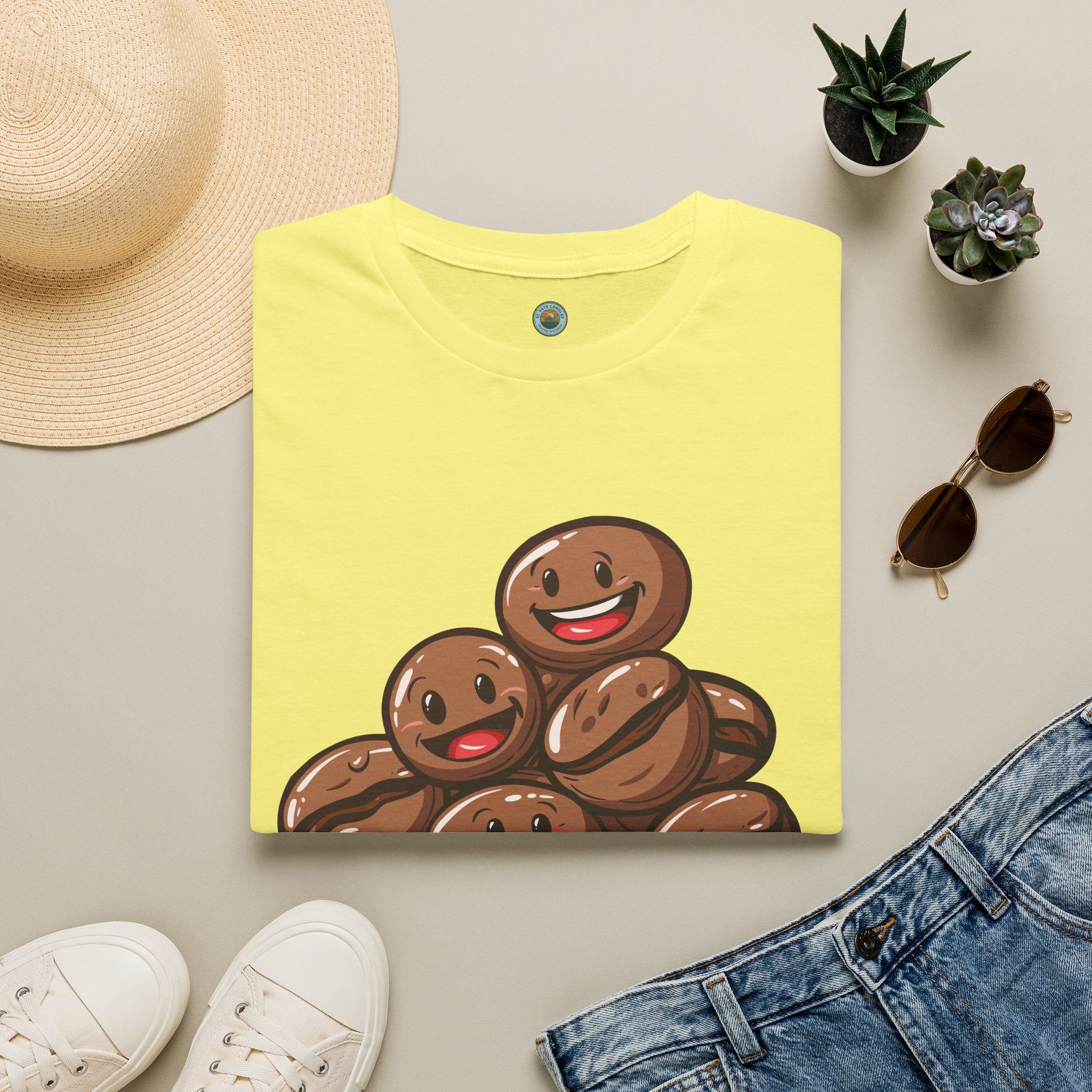 Smiling Coffee Beans T-Shirt