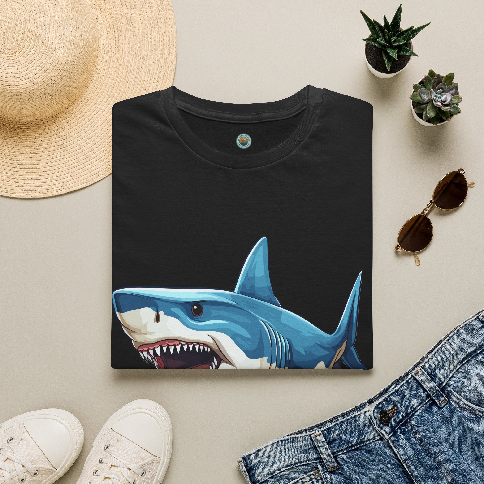 Angry Shark Character T-Shirt, St. Pete Florida