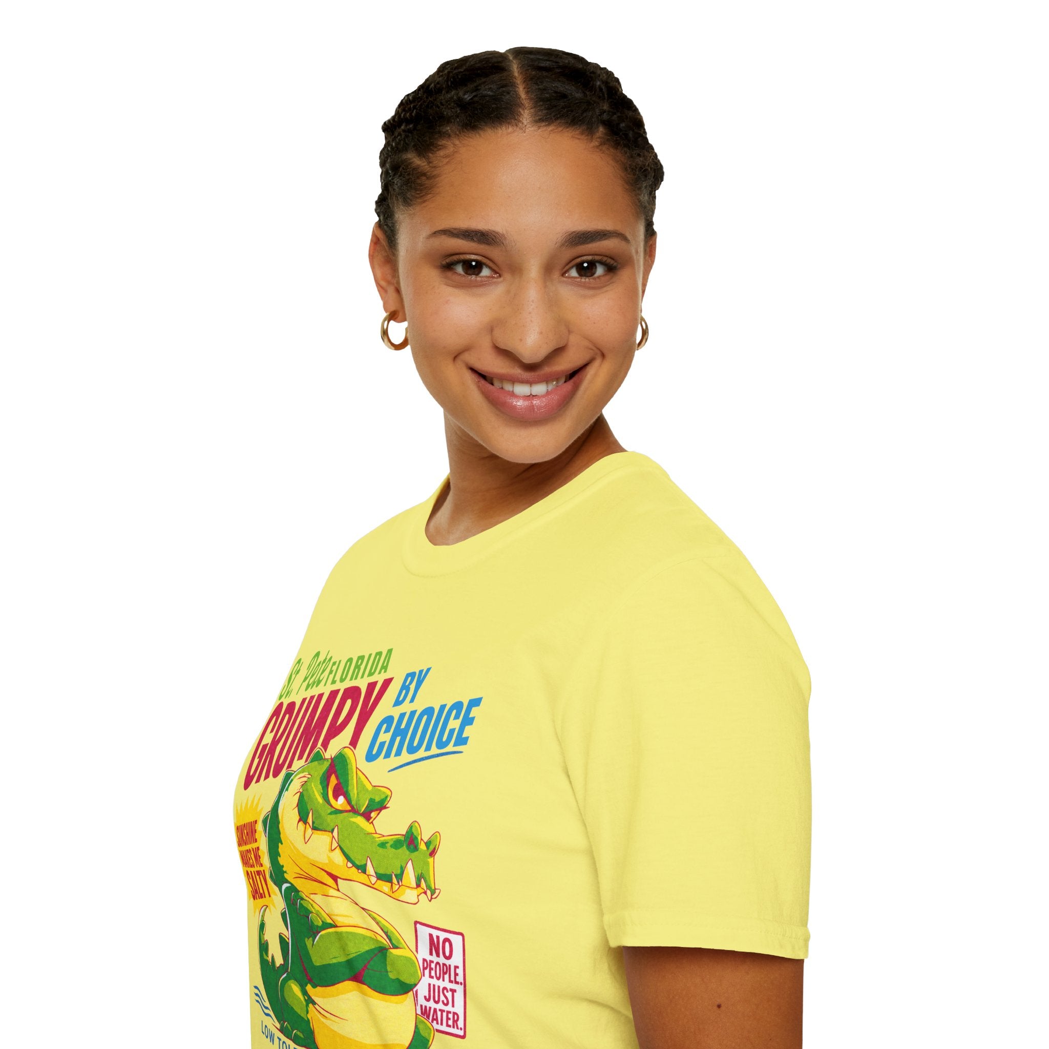 Grumpy Alligator St. Pete Florida T-Shirt | Sunshine Makes Me Salty
