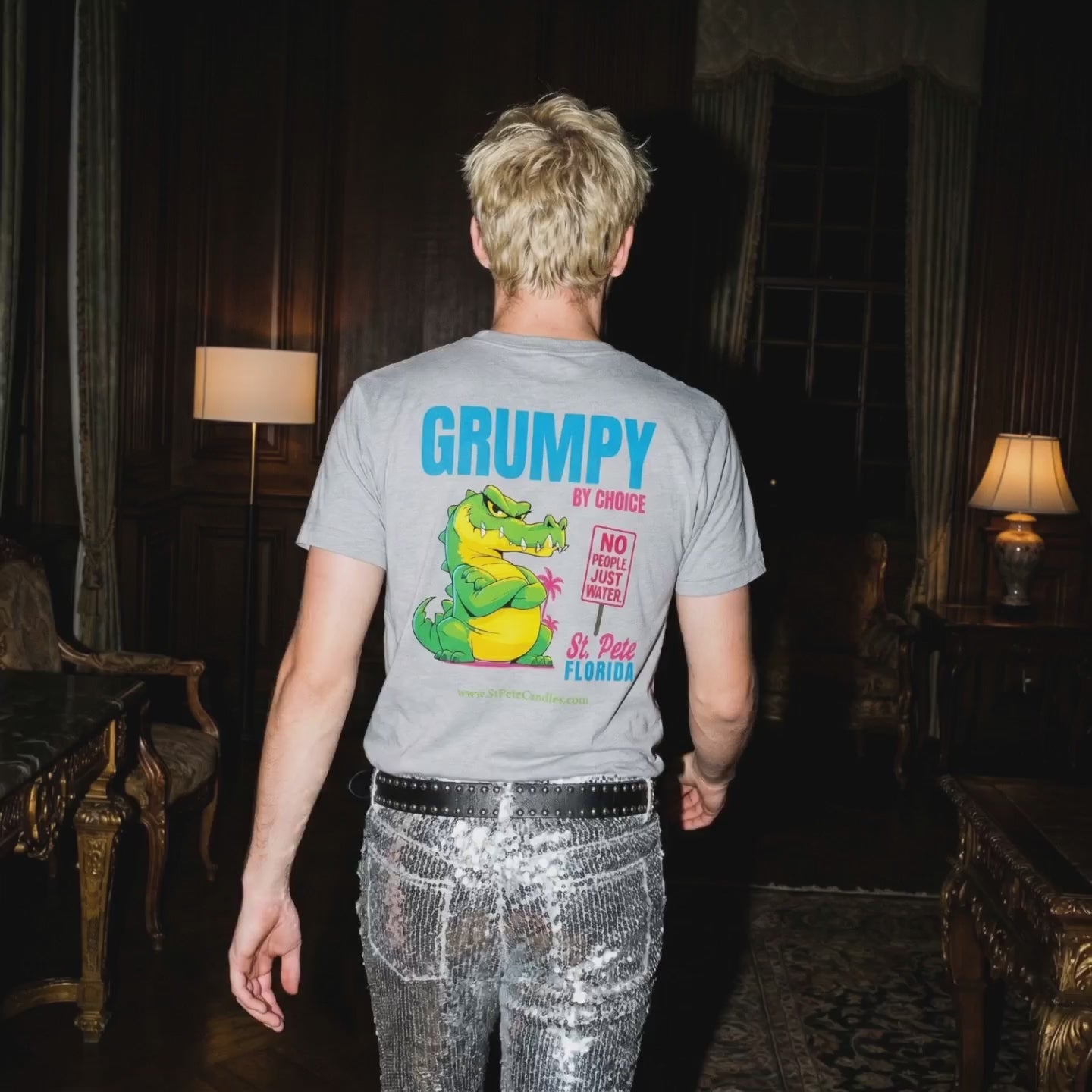 Grumpy Alligator St. Pete Florida T-Shirt | Sunshine Makes Me Salty