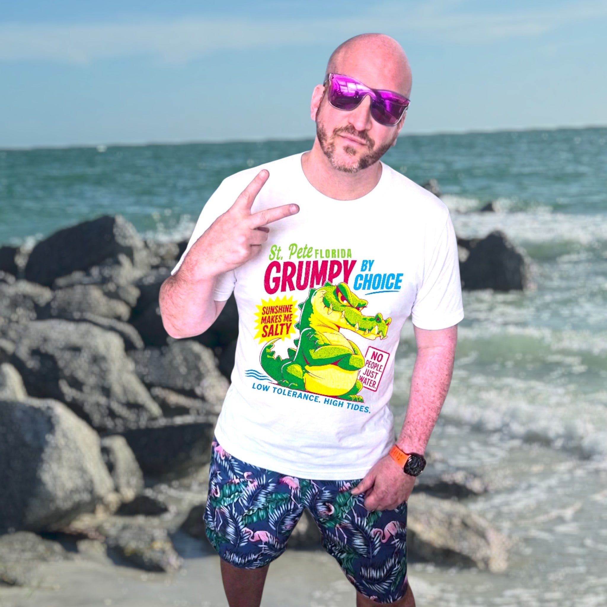 Grumpy Alligator T-Shirt, St. Pete Florida